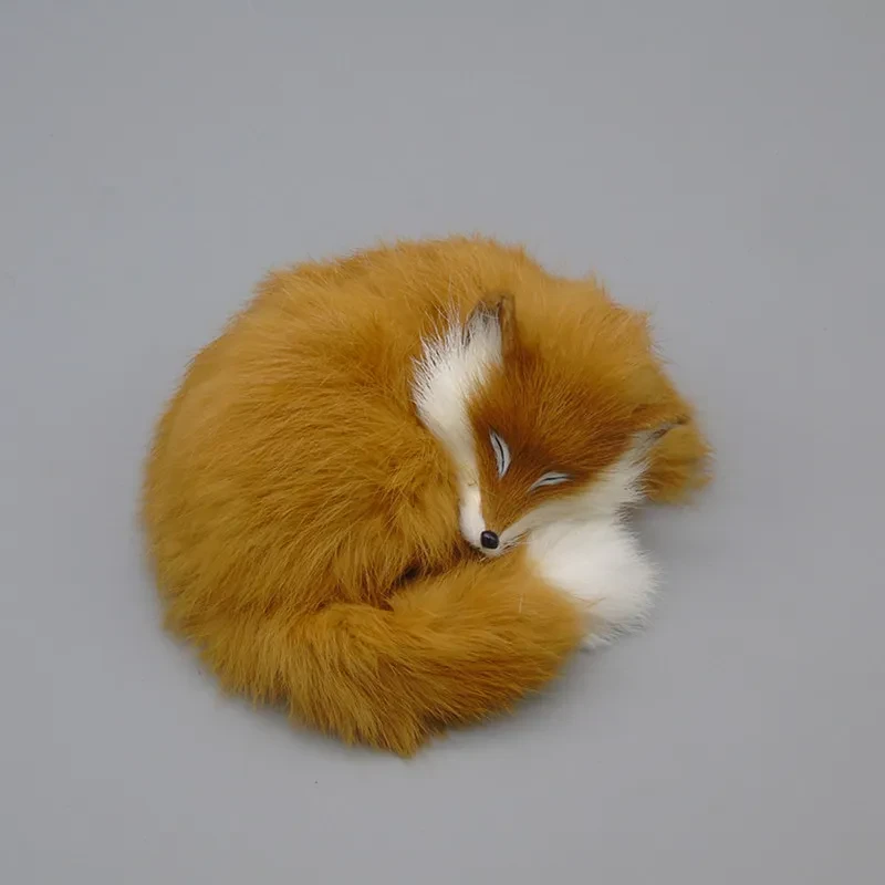 Artificial White Fox Fur Ornament for Car & Home Decoration