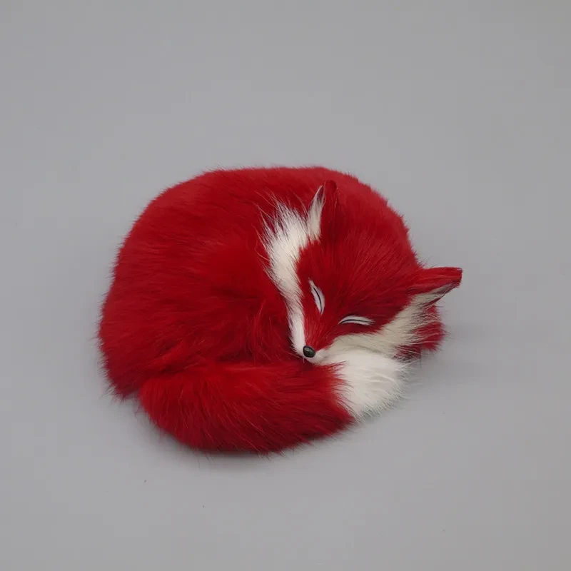 Artificial White Fox Fur Ornament for Car & Home Decoration