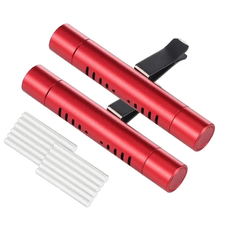 Premium Metal Car Vent Aroma Stick with Odorless Incense Refills