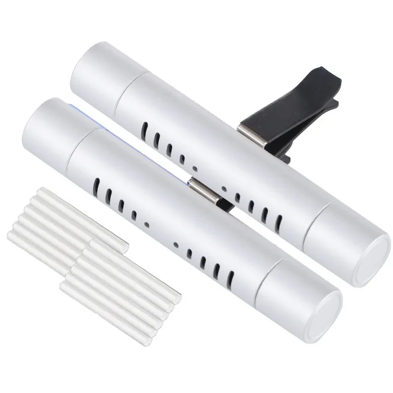 Premium Metal Car Vent Aroma Stick with Odorless Incense Refills