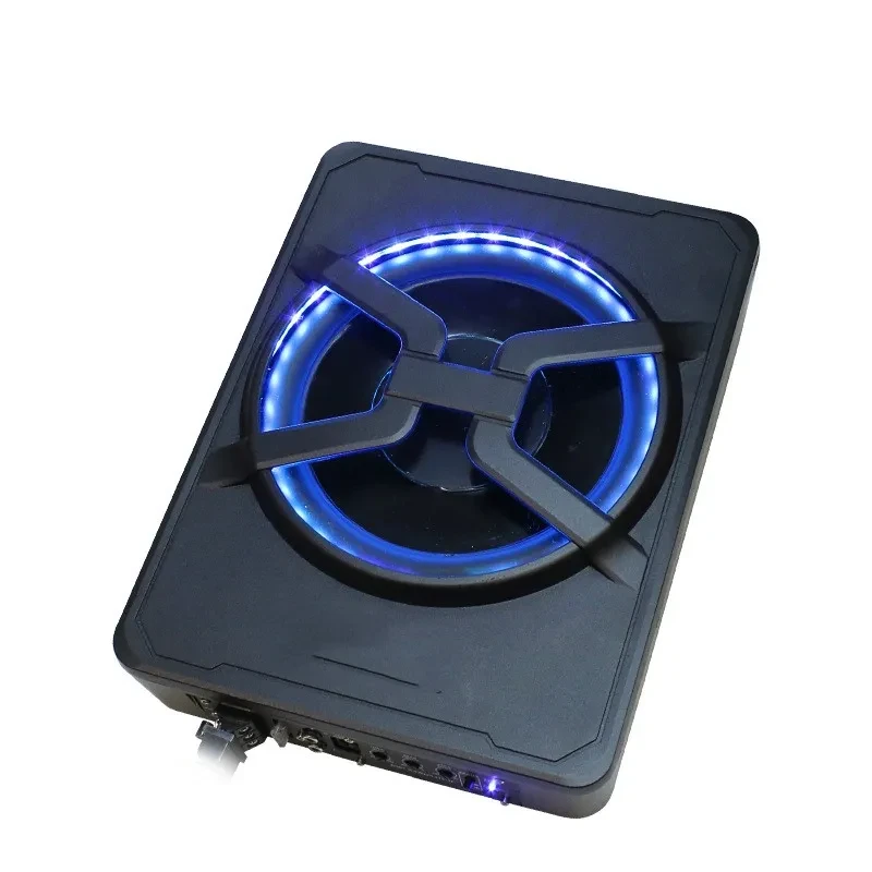 800W Flat Car Subwoofer with Powerful Bass & LED Lighting Options