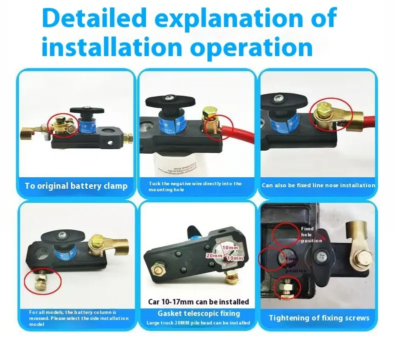 Universal Truck Power Supply Breaker for Auto & Motorcycle Batteries