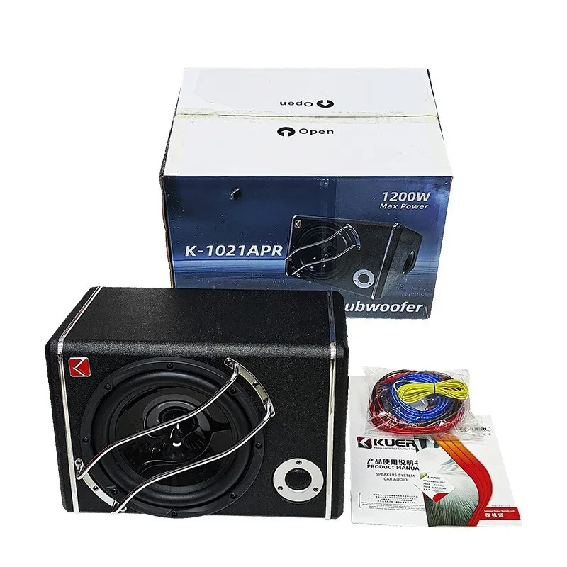 High-Impact 10" Car Subwoofer Box for Deep Bass Performance