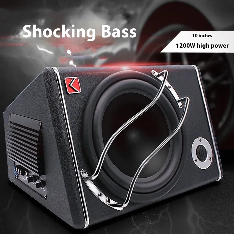 High-Impact 10" Car Subwoofer Box for Deep Bass Performance