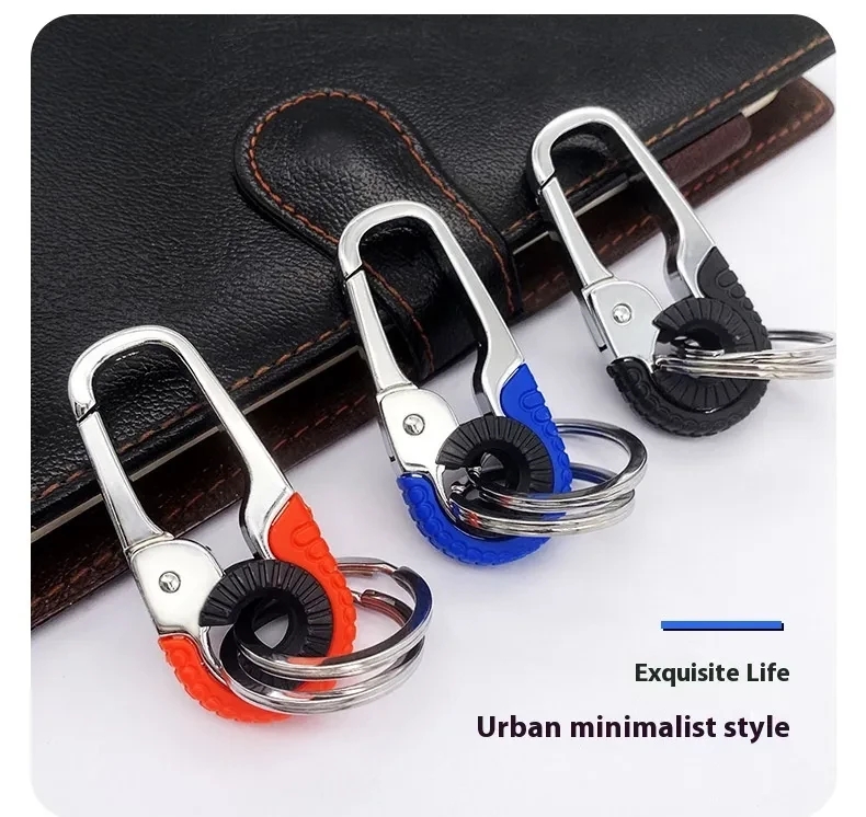 Modern Minimalist Zinc Alloy Key Holder for Cars & Office Use