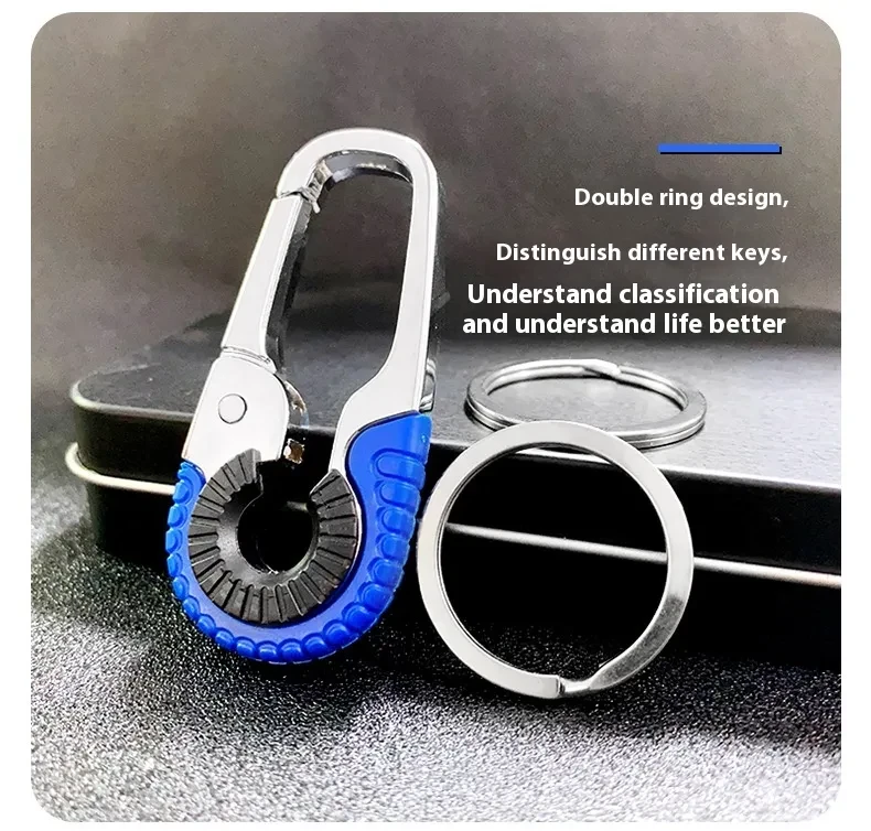Modern Minimalist Zinc Alloy Key Holder for Cars & Office Use