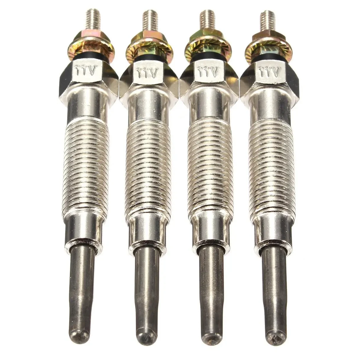 4-Piece Diesel Glow Plug Set for Mitsubishi 4M40 Engines