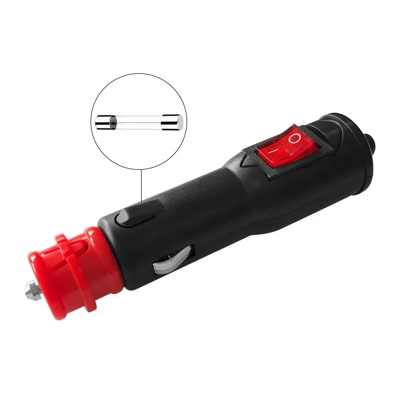 High-Power Pure Copper Car Cigarette Lighter with Red Headband