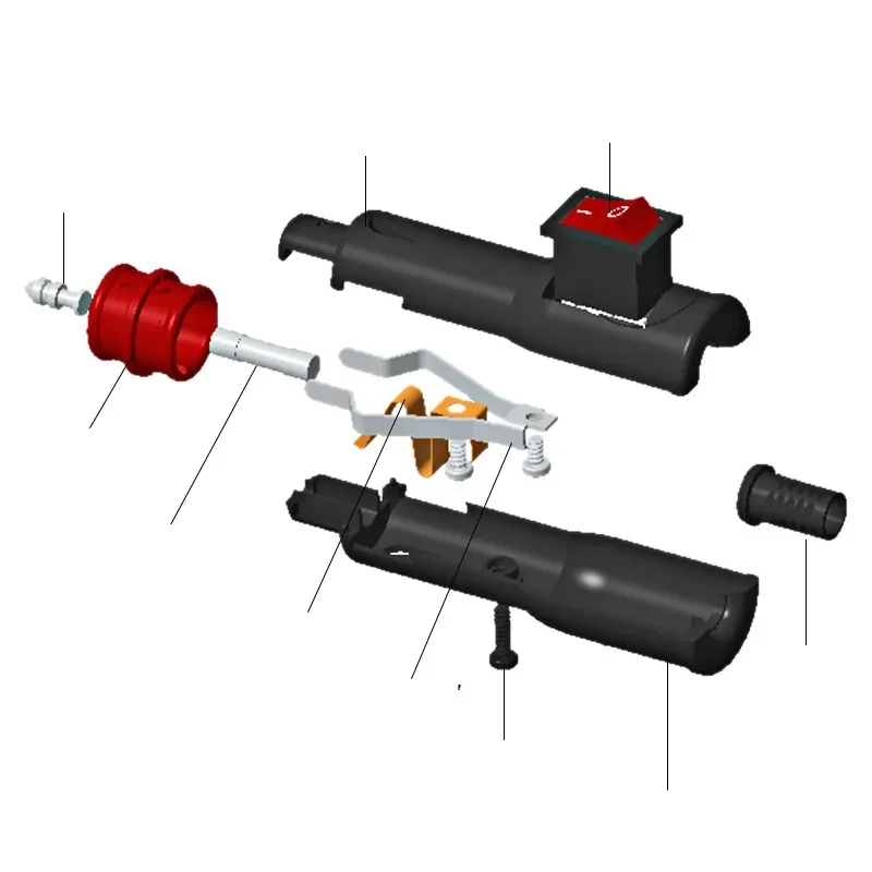 High-Power Pure Copper Car Cigarette Lighter with Red Headband