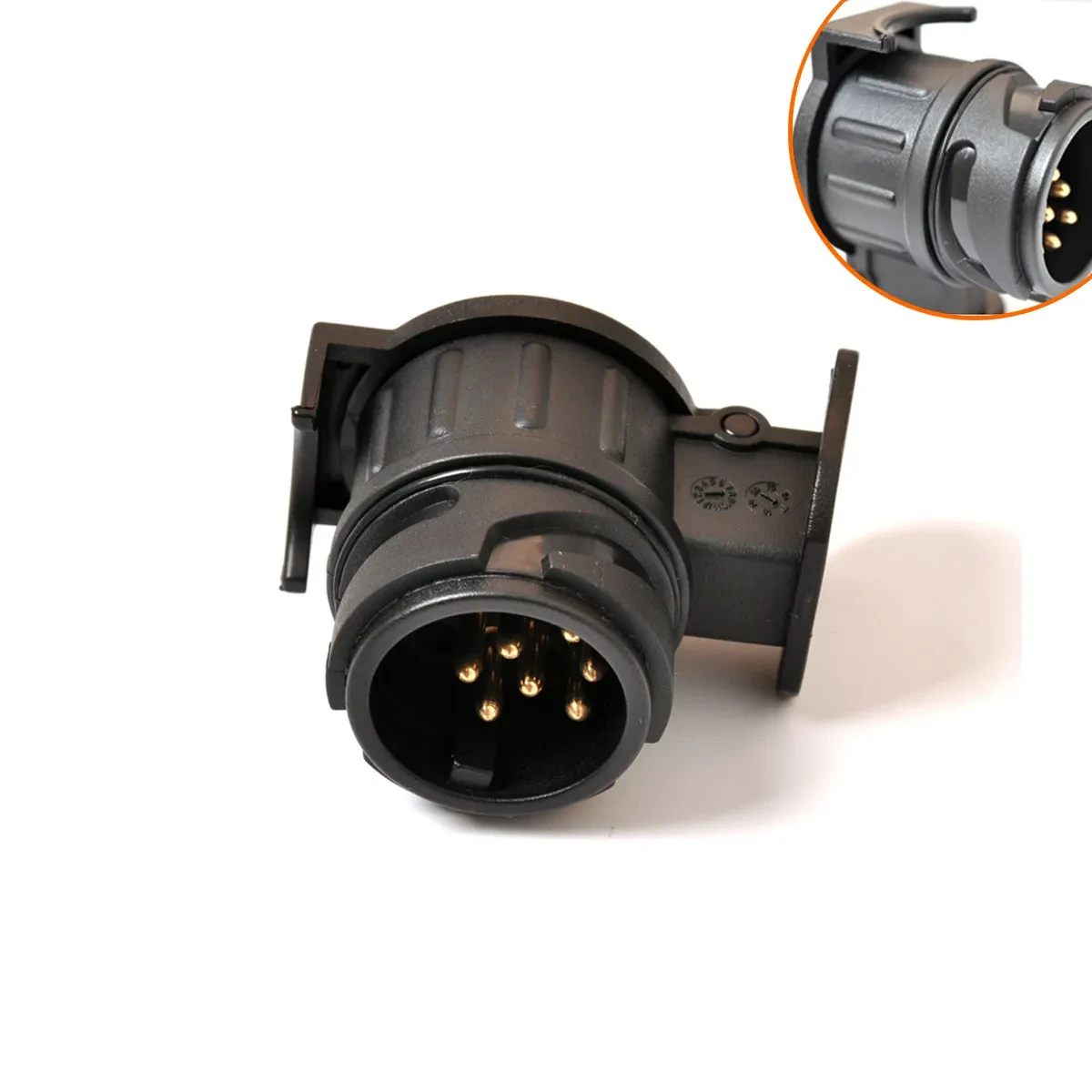 Heavy-Duty Vehicle Trailer Plug Adapter for Trucks, RVs & Buses