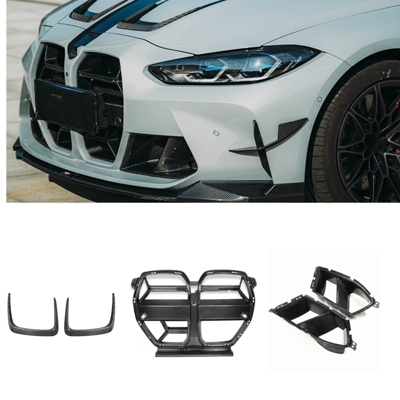 Carbon Fiber Front Bumper Grille for BMW M3 M4 G80 G82