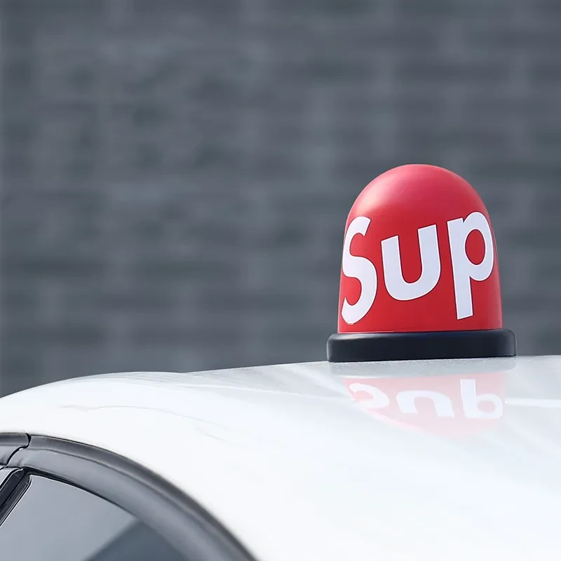 Creative Car Roof Ornament with 3M Adhesive for Stylish Decoration