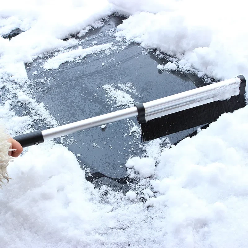 Extendable Aluminum Car Snow Shovel & Ice Scraper – Universal Telescopic Tool