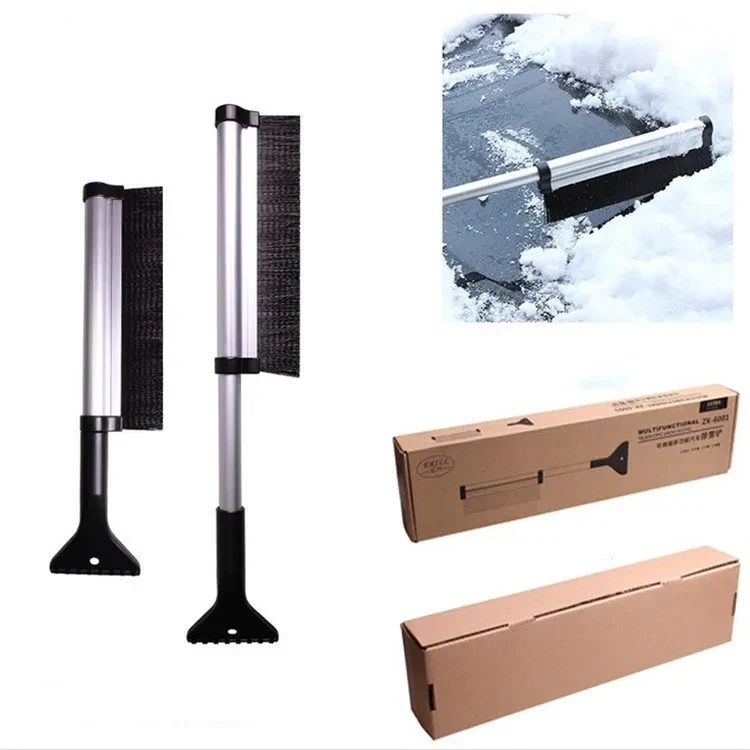 Extendable Aluminum Car Snow Shovel & Ice Scraper – Universal Telescopic Tool