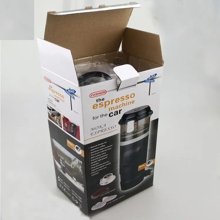 Car Moka Pot Coffee Maker – 60ml Heating via Cigarette Lighter