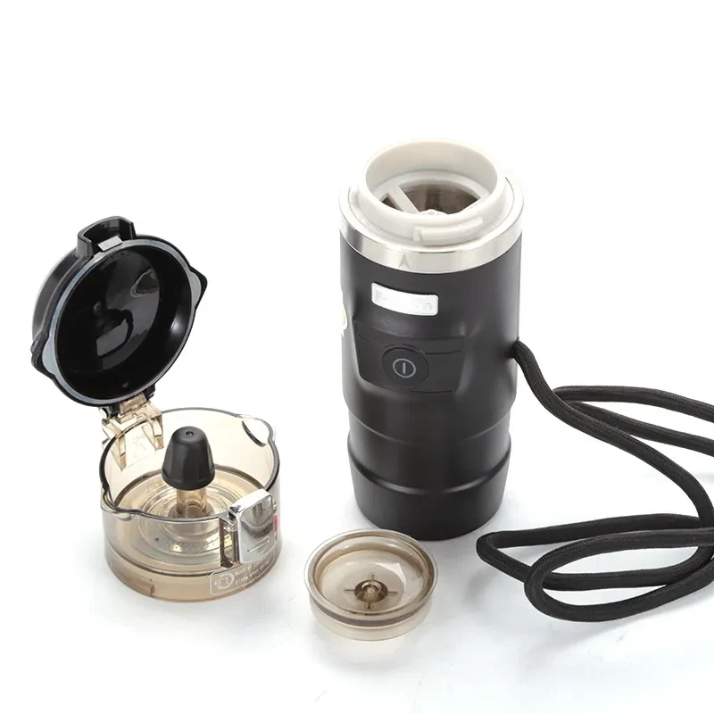 Car Moka Pot Coffee Maker – 60ml Heating via Cigarette Lighter