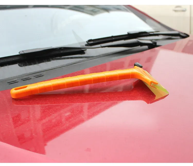 Yellow Winter Ice Scraper & Car Snow Shovel for Easy Snow Removal