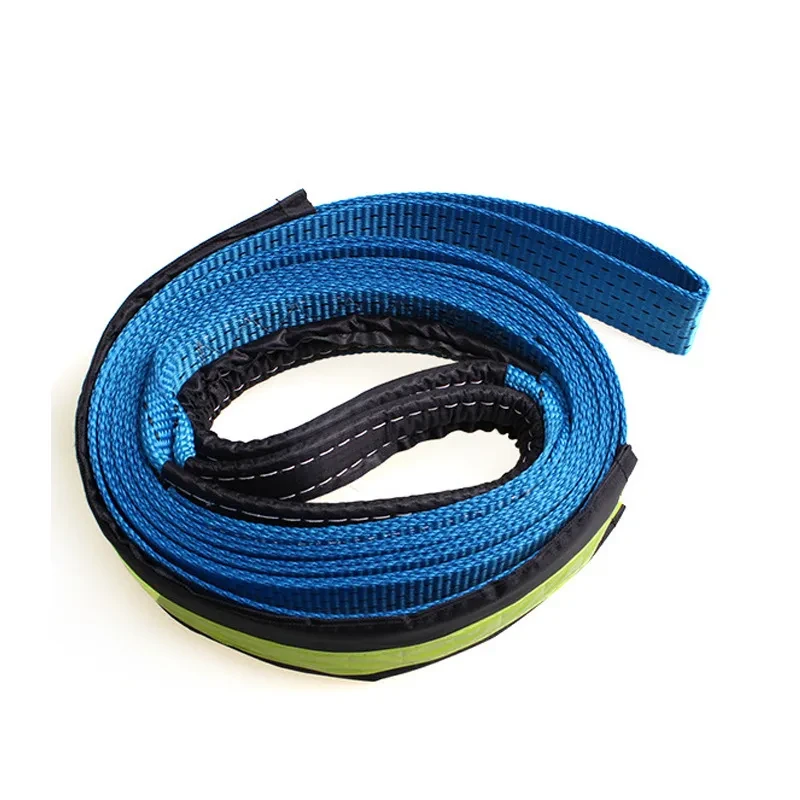 Heavy-Duty Elastic Tow Rope with Hooks for 8-Ton Vehicle Recovery