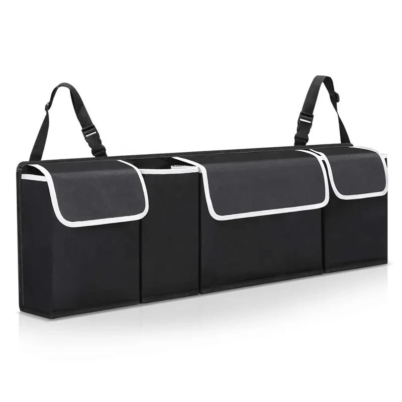Hanging Oxford Trunk Organizer with Four Pockets – Spacious Car Storage