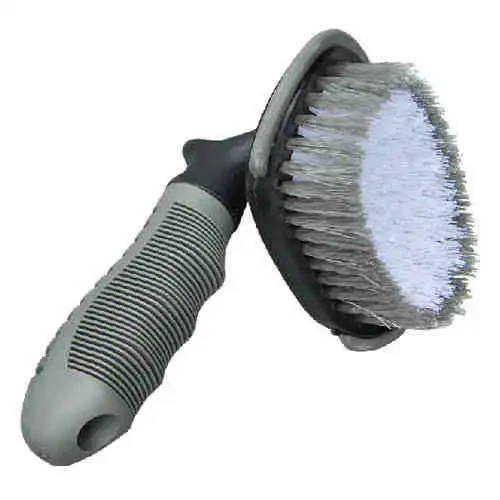 Elbow Car Wheel Hub Brush with Soft Handle for Tire & Rim Cleaning