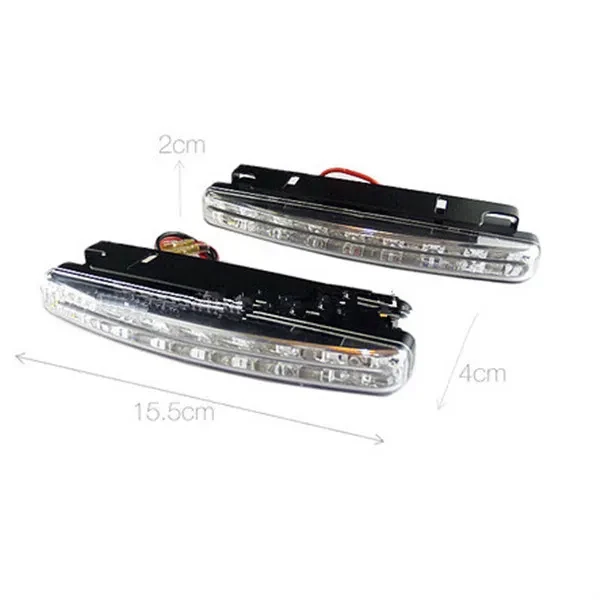 High-Power 8-LED Daytime Running Light Grid Design for Universal Cars