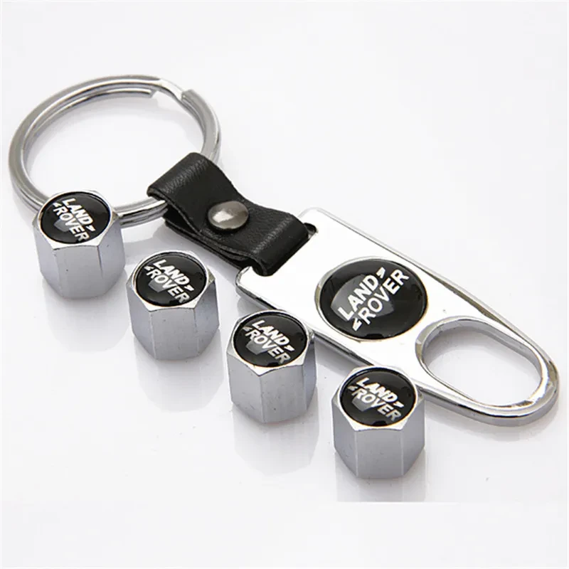 Stainless Steel Land Rover Tire Valve Cap with Screw-On Design