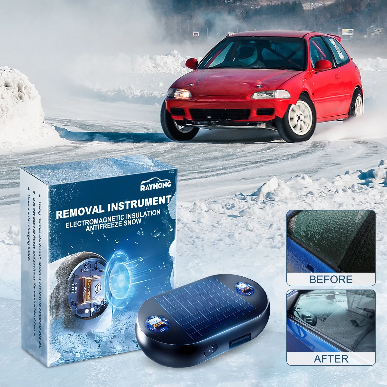 Instant Anti-Freeze Car Tool – Clear Windshield & Mirror in Seconds