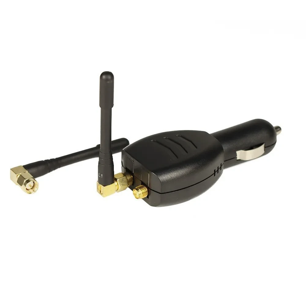 Car GPS Signal Jammer – Dual-Antenna Cigarette Lighter 12/24V