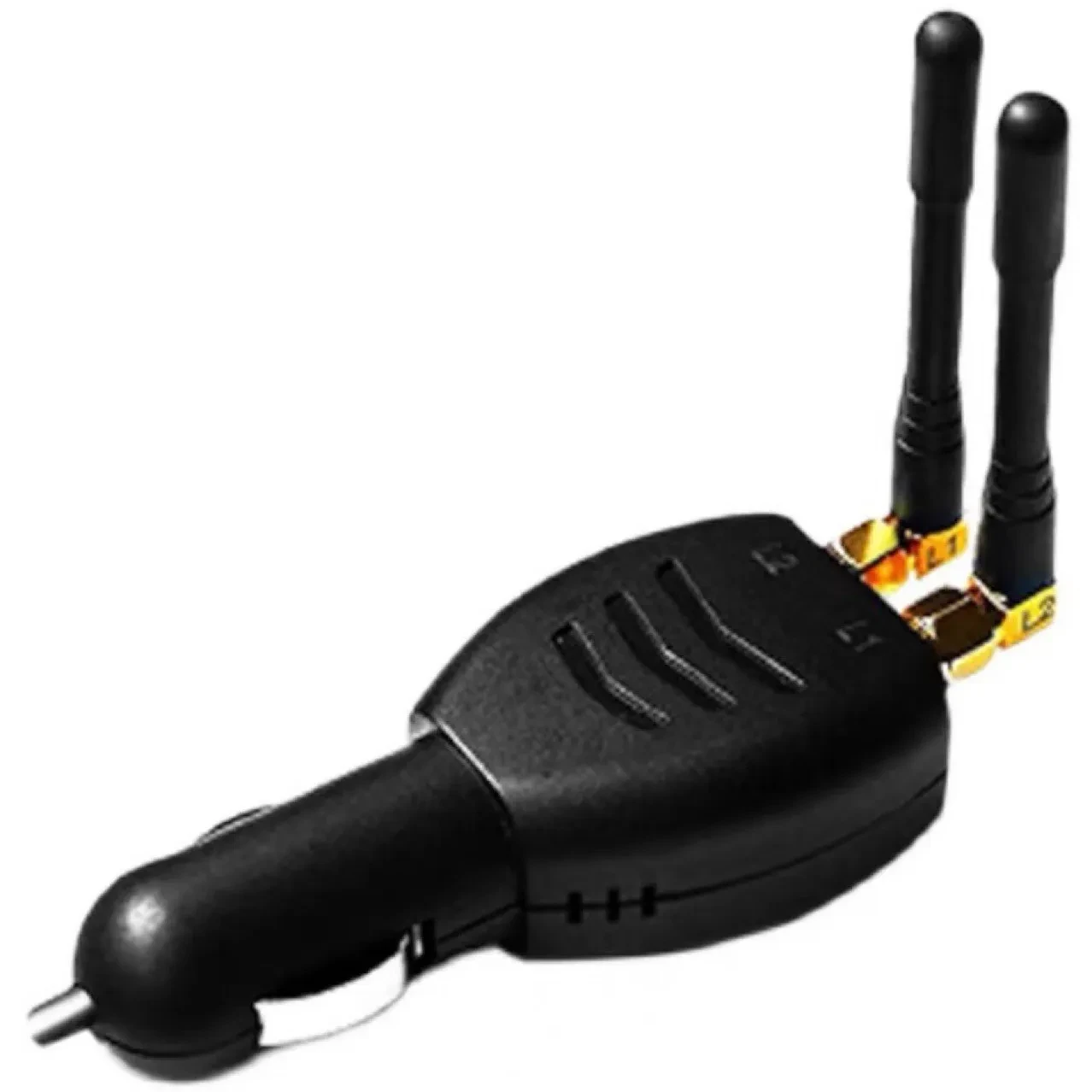 Car GPS Signal Jammer – Dual-Antenna Cigarette Lighter 12/24V