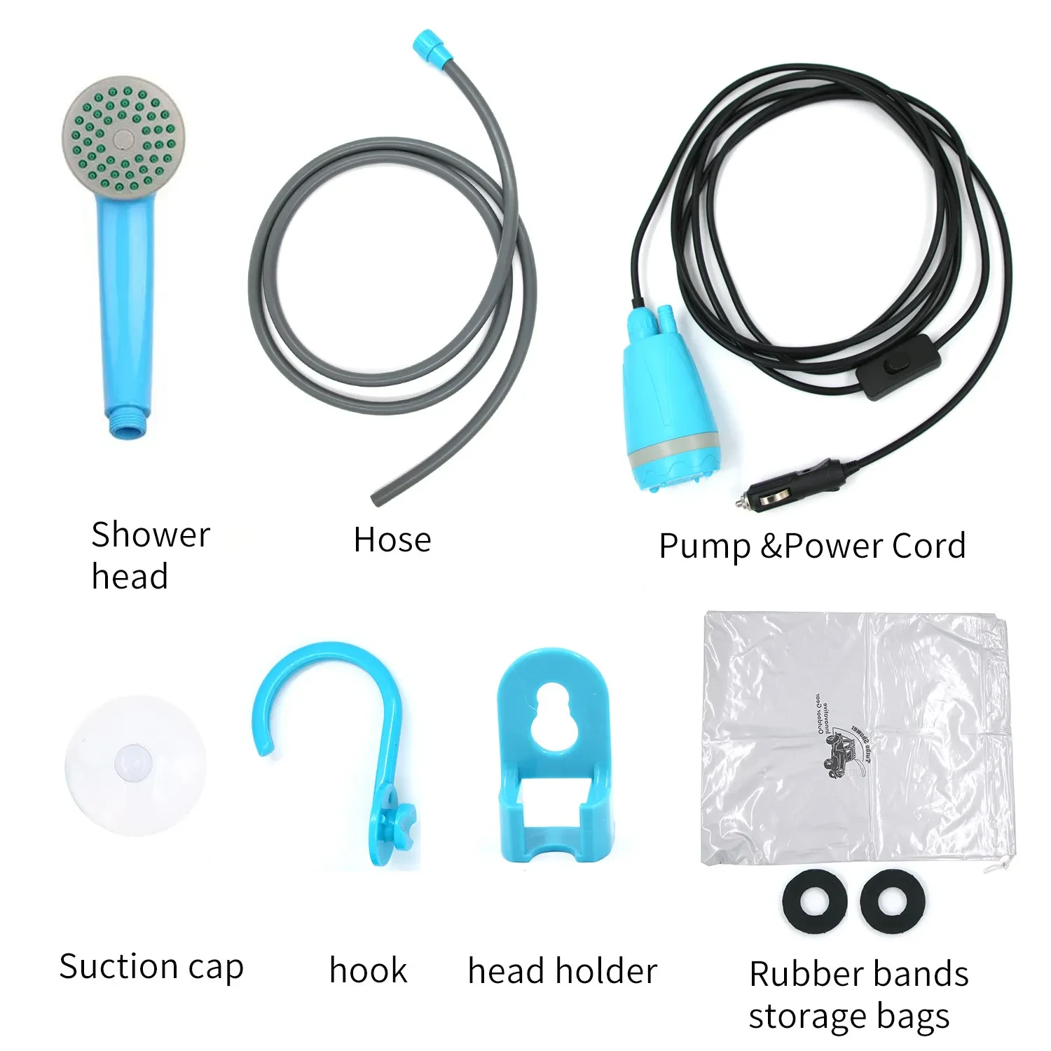 Electric 12V Car & Camping Water Pump – Portable Outdoor Shower