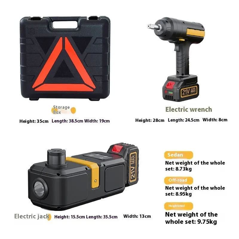 All-in-One Car Lift Kit – Electric Lithium Hydraulic Jack with Tools