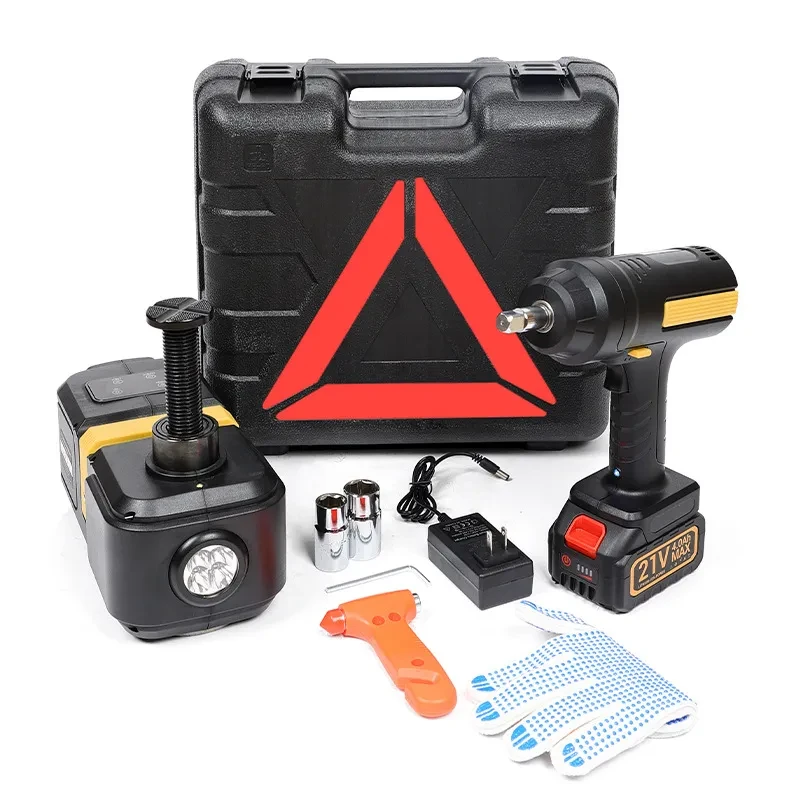 All-in-One Car Lift Kit – Electric Lithium Hydraulic Jack with Tools
