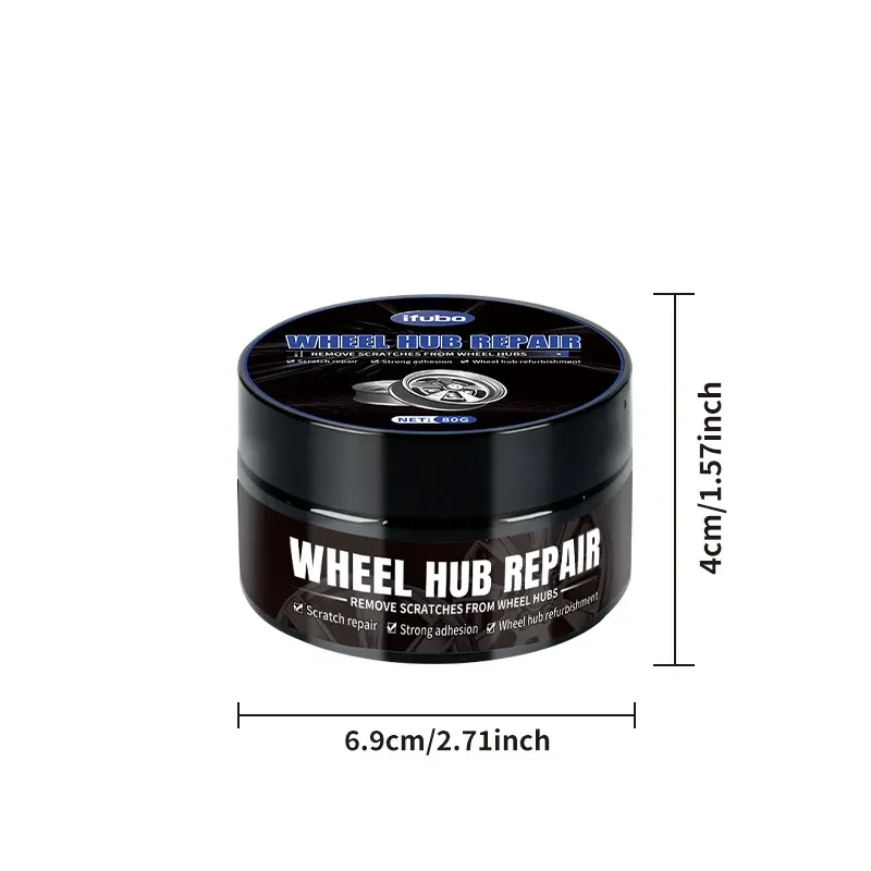 Wheel Rim Scratch Repair Wax 80g Multi-Action Cleaning Formula