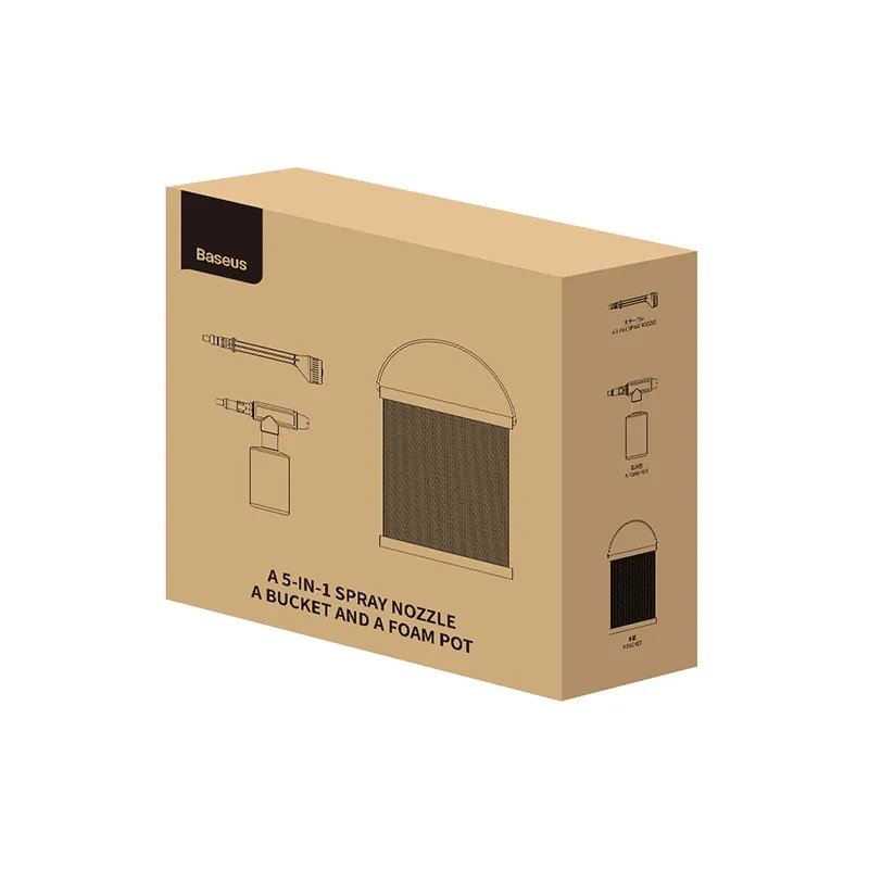 Portable Dual-Power Car Wash Jet Nozzle Set for Quick Cleaning