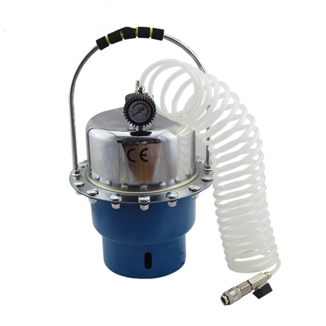 Pneumatic Brake Fluid Bleeder Kit 5L with Pressure Gauge & Adapter