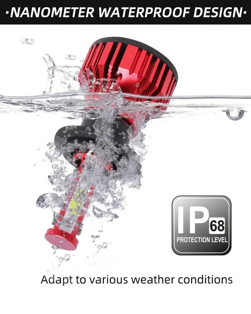 X15 LED Car Headlight 9005 H1/H3/H4/H7 High-Lumen All-Side Beam