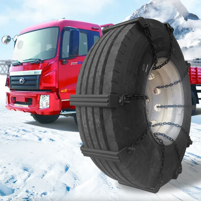 Heavy-Duty Nonskid Truck Tire Chains – Easy Install & Semi-Hanging