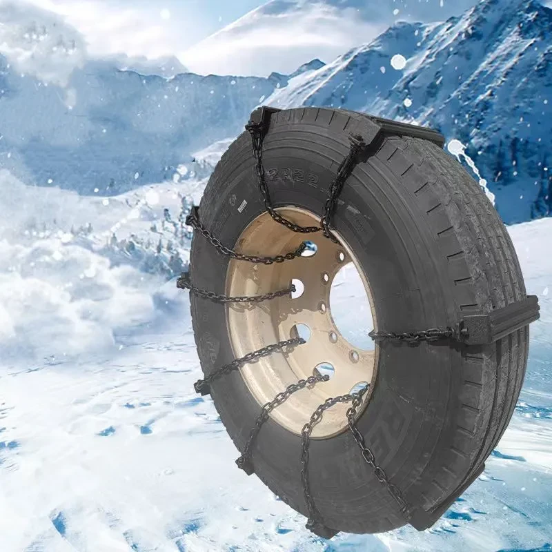 Heavy-Duty Nonskid Truck Tire Chains β Easy Install & Semi-Hanging