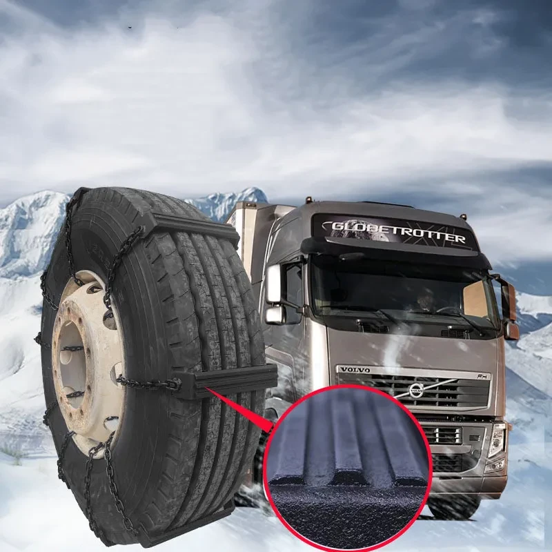 Heavy-Duty Nonskid Truck Tire Chains β Easy Install & Semi-Hanging