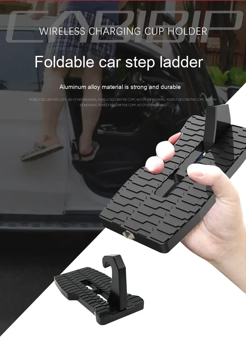 Foldable Side-Door Vehicle Ladder for Easy Roof Access