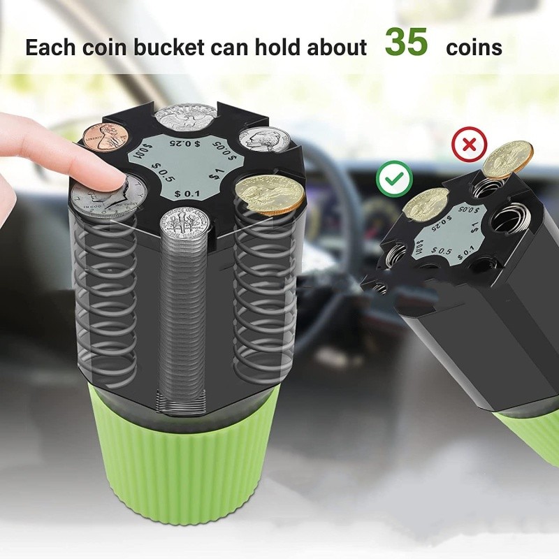 Car-Shaped Coin Bank for USD Cents – Fun Plastic Savings Box