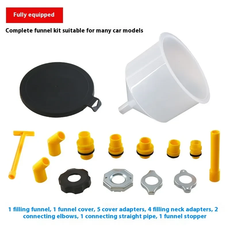 15-Piece Automotive Coolant Funnel Set β Durable Plastic Antifreeze Tools