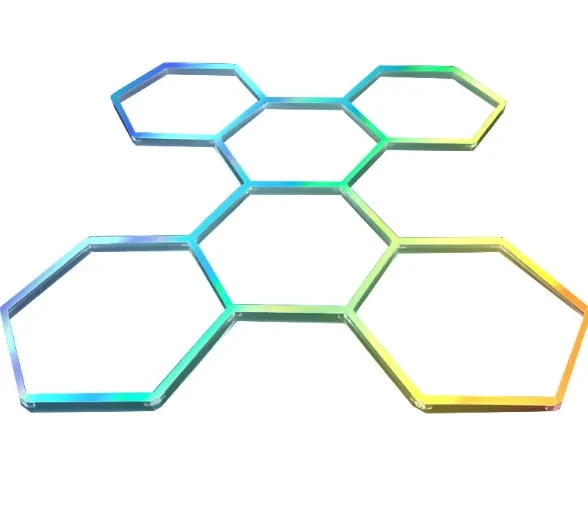 Vivid Six-Hole RGB Magic LED Honeycomb Light for Dynamic Ambience