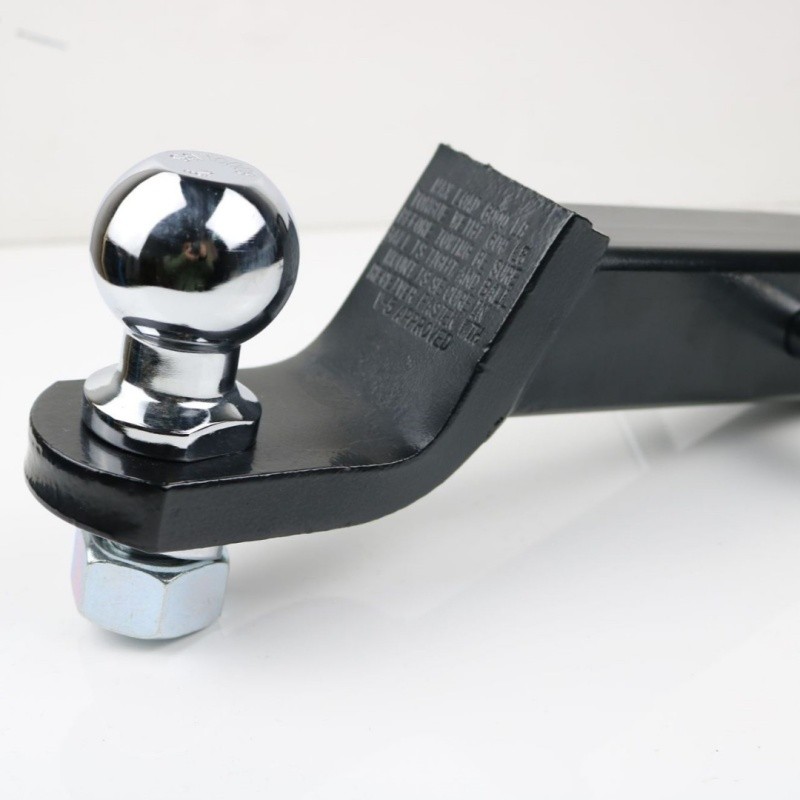 2-Inch Black Trailer Arm with Matching Electroplated Hitch Ball