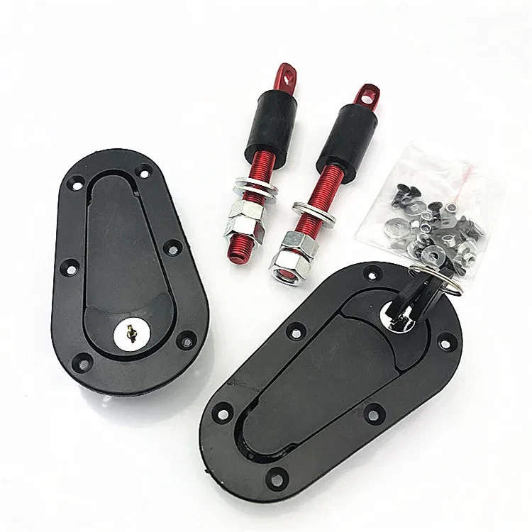 Racing Car Hood Security Locks – Front Cover Lock Pair Upgrade