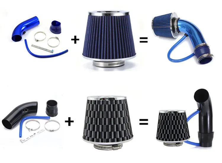 Mushroom Head High-Flow Air Intake – Carbon, Blue & Red Filters