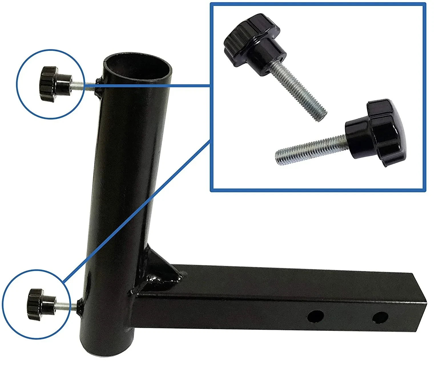 Heavy-Duty Steel Flagpole Bracket for Trailer & Vehicle Mounting
