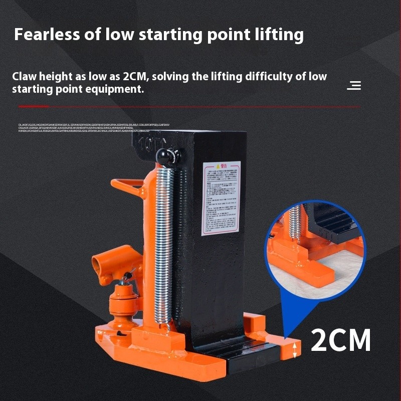 Industrial Hydraulic Claw Track Jack for Vertical Heavy Lifting