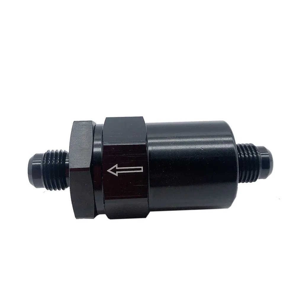 High-Flow AN6 Gasoline Filter Connector – CNC Aluminum Auto Part