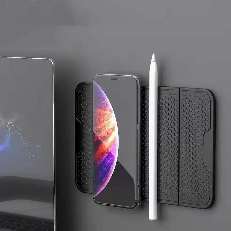 Flexible Silicone Car Phone Stand Mat – Washable Non-Slip Dashboard Holder